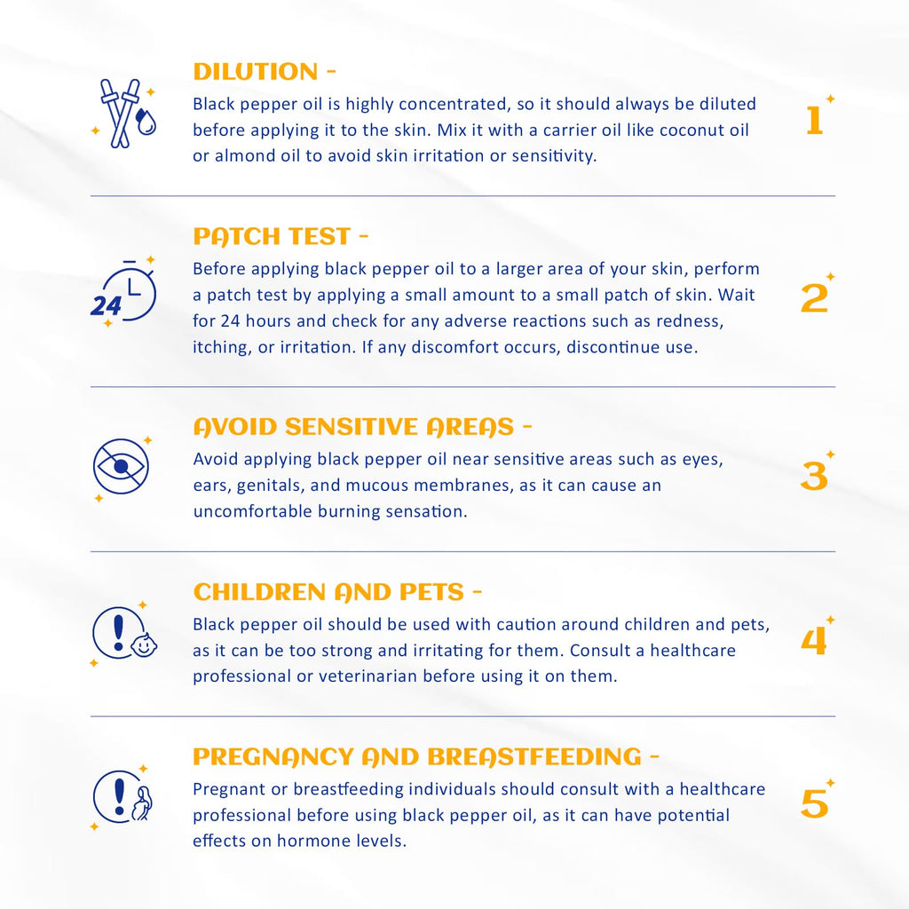 HIQILI 1 oz Black Pepper Essential Oil – 100% Pure for Aromatherapy (30 ml)
