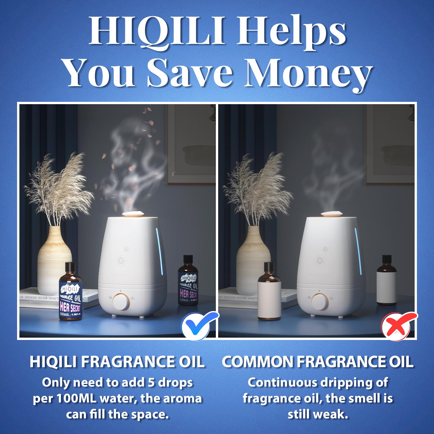 HIQILI Her Secret Fragrance Oil 100ml – Diffuser, Car Freshies, Candle & Soap Making
