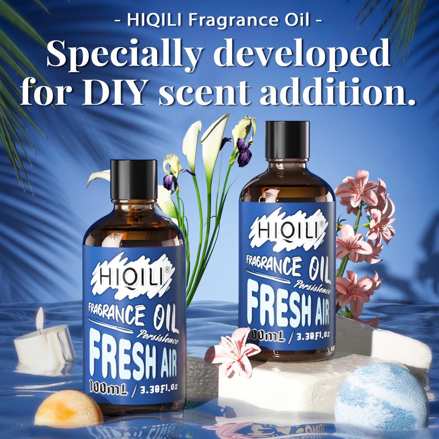 HIQILI Fresh Air Fragrance Oil 100ml – Diffuser, Car Freshies & DIY Scents
