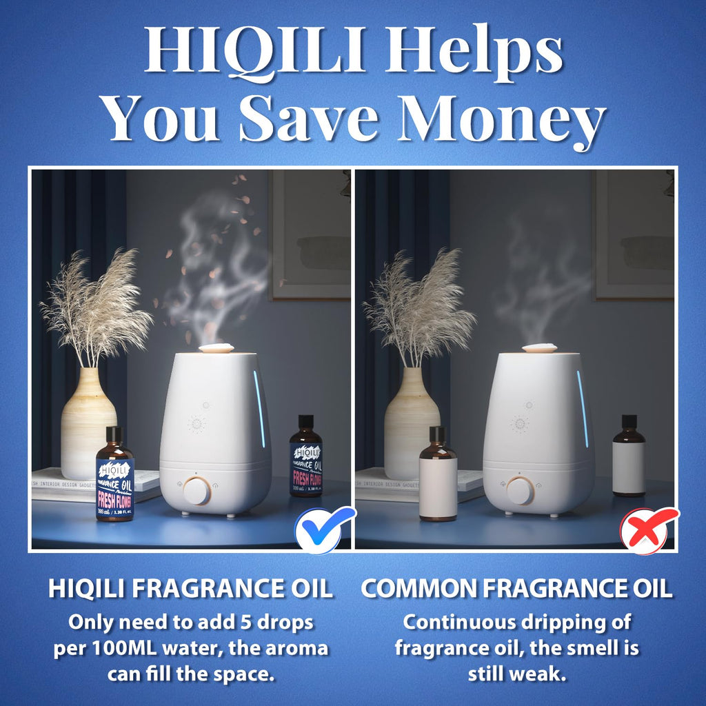 HIQILI Fresh Flower Essential Oil 100ml – Floral Fragrance for Diffusers & Candles