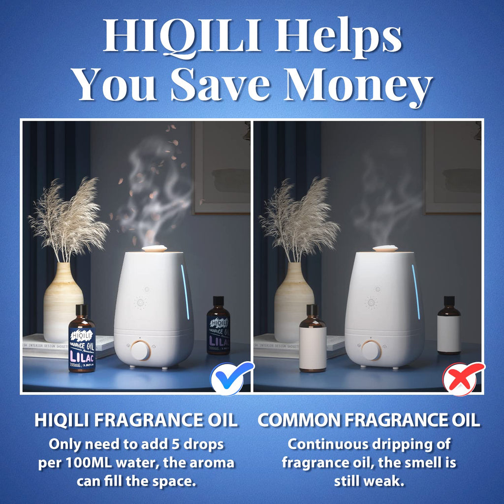 HIQILI Lilac Fragrance Oil – Long-Lasting Floral Scent for Candle, Soap, Perfume Making & Diffuser (3.38 Fl Oz)