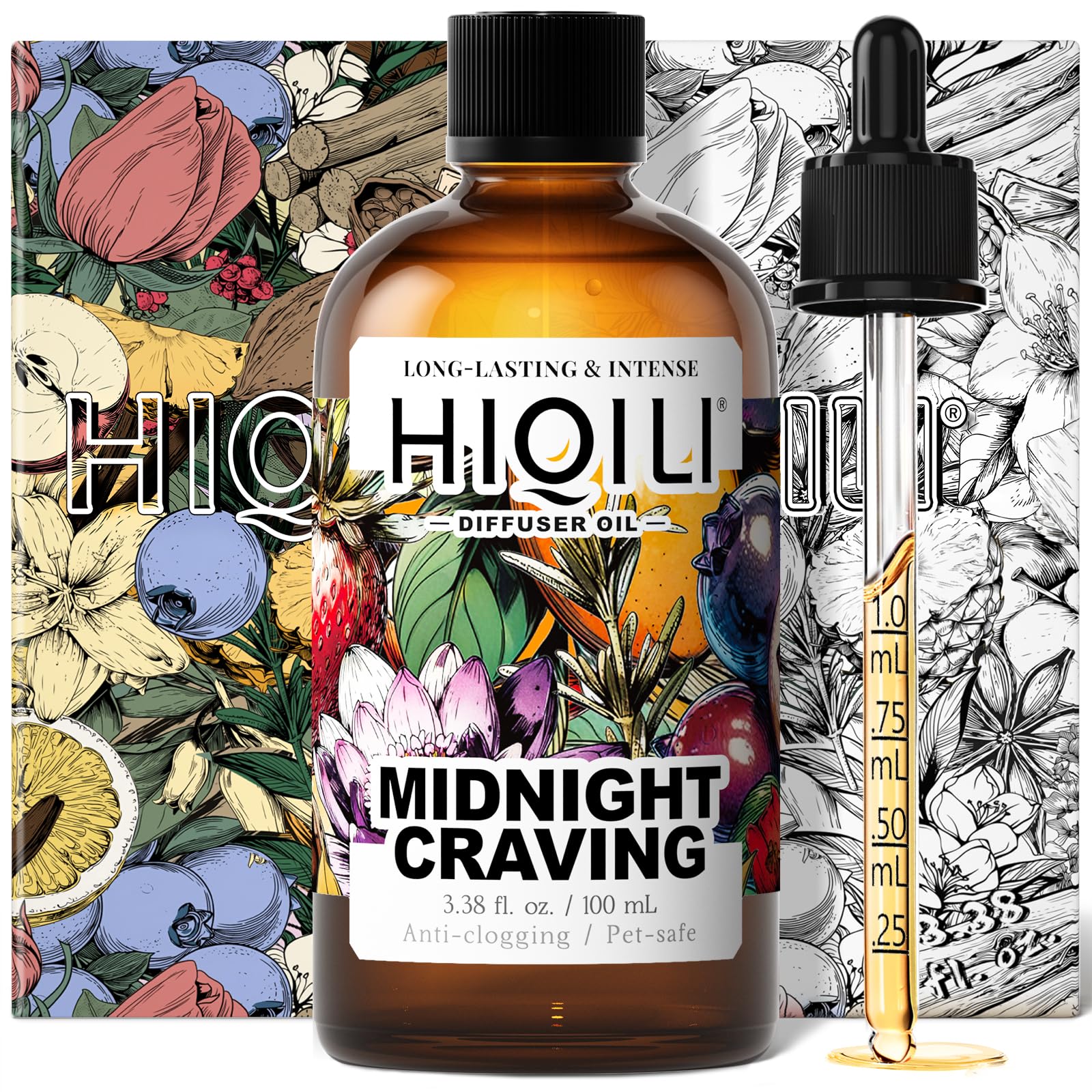 HIQILI Midnight Craving Diffuser Oil – Long-Lasting Fragrance (3.38 fl oz)