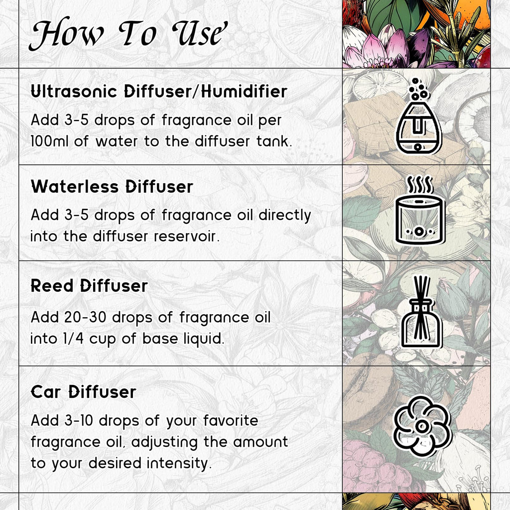 HIQILI Midnight Craving Diffuser Oil – Long-Lasting Fragrance (3.38 fl oz)