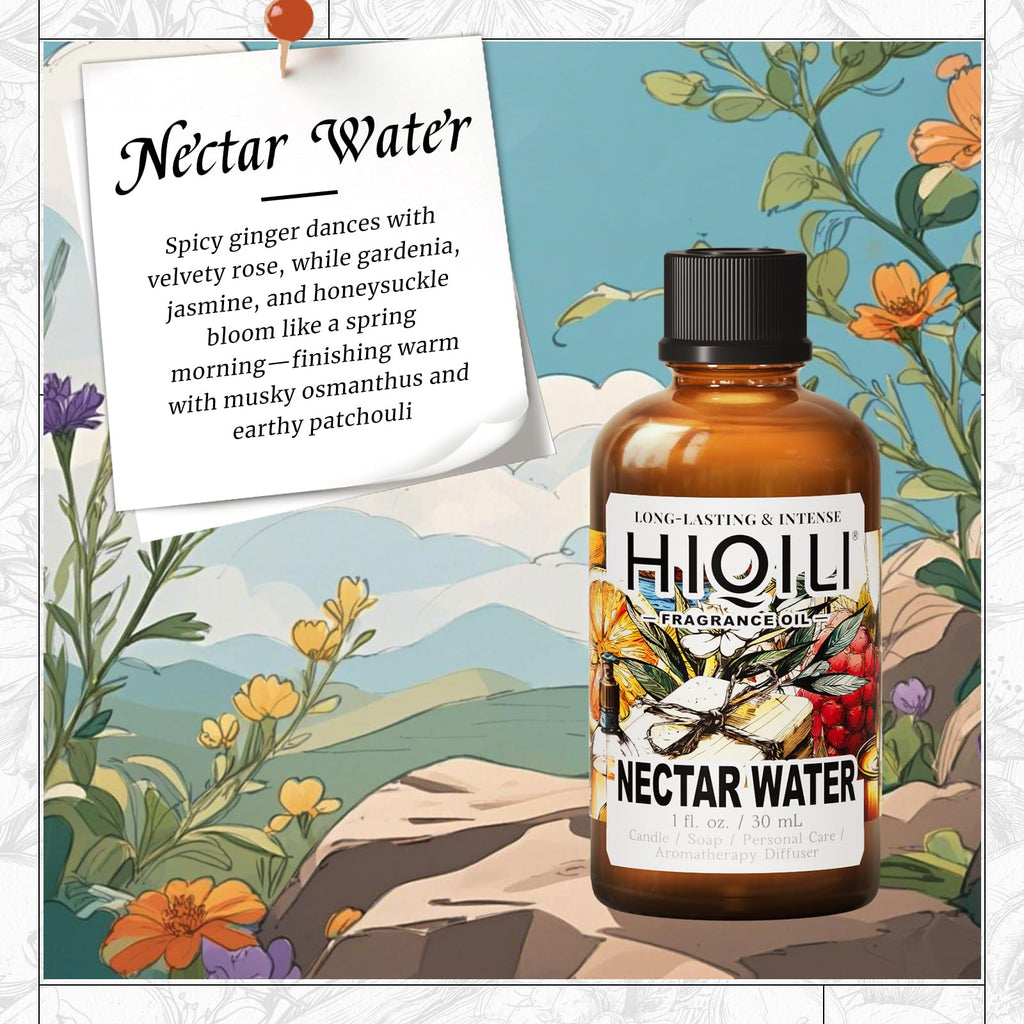 HIQILI Nectar Water Fragrance Oil – Jasmine & Osmanthus (1 fl oz)