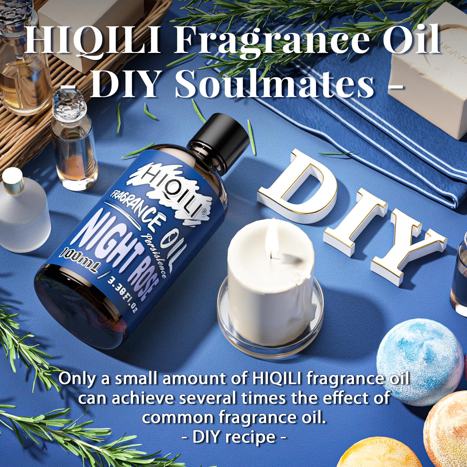 HIQILI Night Rose Fragrance Oil 100ml – Diffuser, Car Freshies, Candle & Soap Making