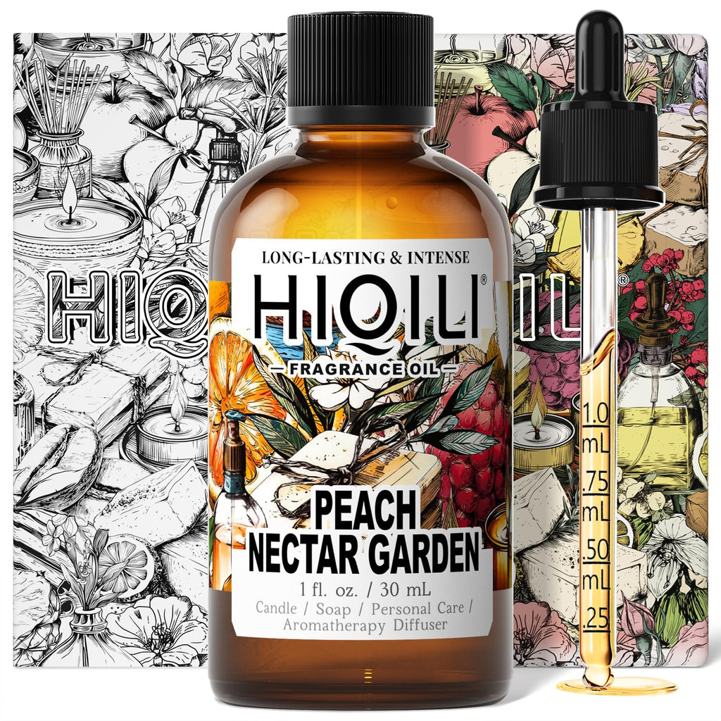 HIQILI Peach Nectar Garden Fragrance Oil for Diffusers – 1 fl oz