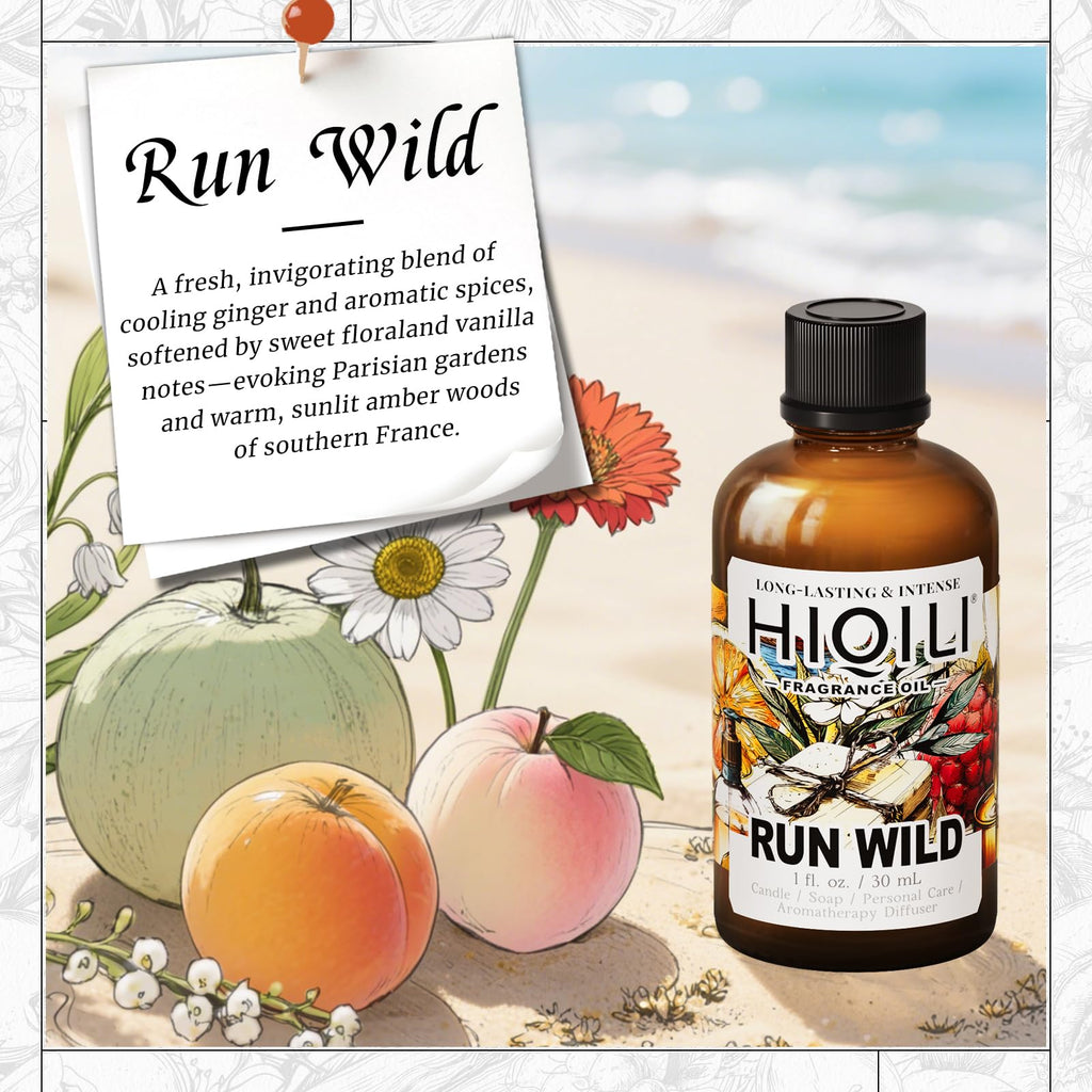 HIQILI Run Wild Fragrance Oil – Inspired by Cl.Klein E-Scape, 1 oz