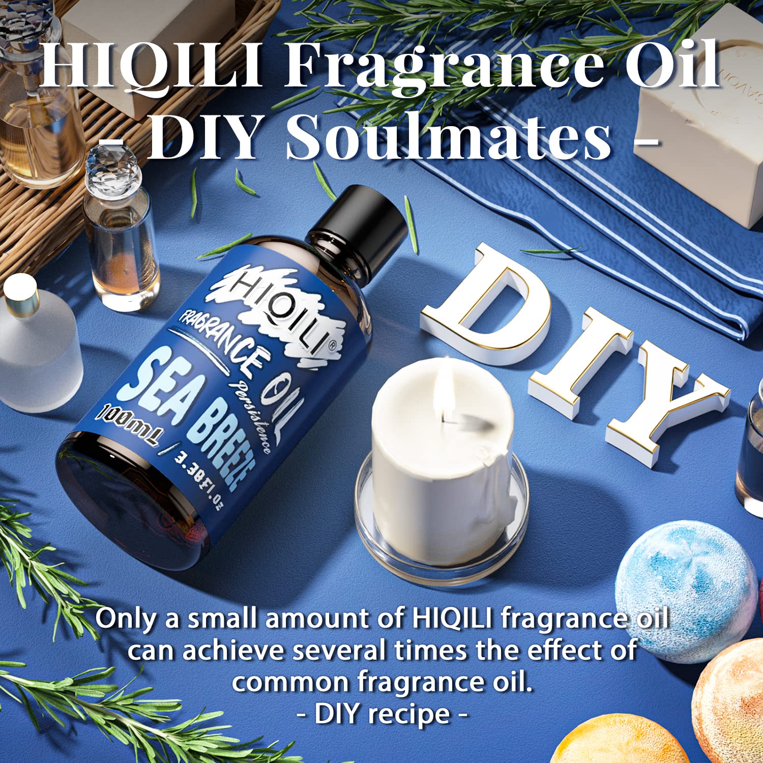 HIQILI Sea Breeze Essential Oil 100ml – Aromatherapy Diffuser Fragrance Oil