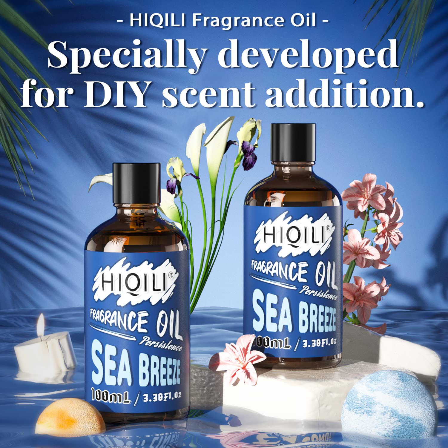 HIQILI Sea Breeze Essential Oil 100ml – Aromatherapy Diffuser Fragrance Oil