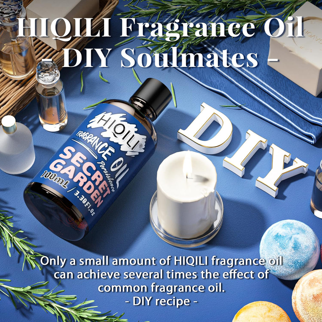 HIQILI Secret Garden Fragrance Oil 100ml - Diffuser & Candle Making