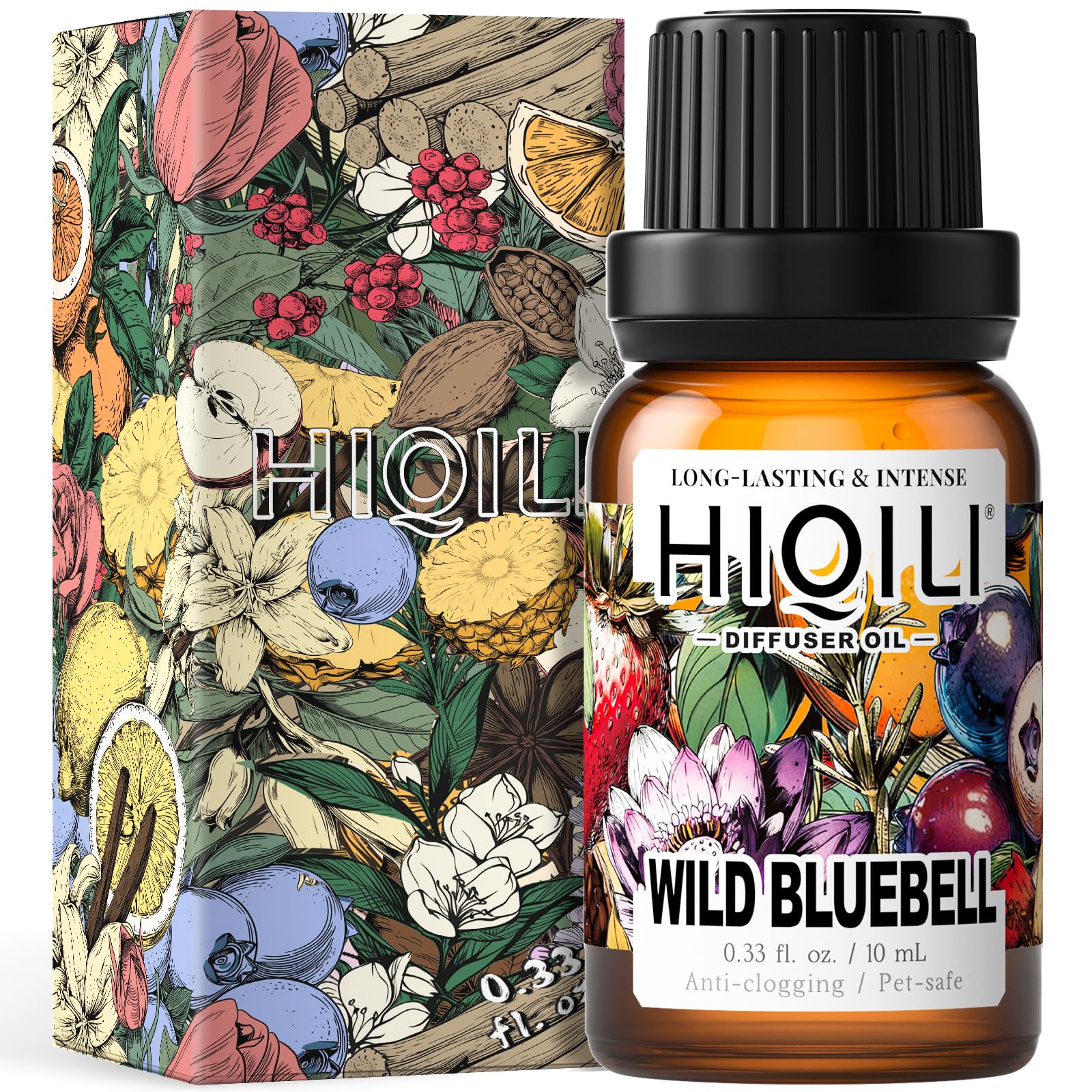 HIQILI Wild Bluebell Diffuser Oil for Scent Diffusers - Inspired by Jo Malone's Work & Relax, 0.34 Fl Oz