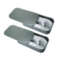 HIROJOY Dental Flosser Portable Case – 2 Pack of 20 Fold-Out Floss Picks for Travel
