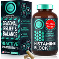 Histamine Block Flavonoids Supplements – Quercetin, Nettle & Artemisia – Seasonal Allergy Support – 60 Caps