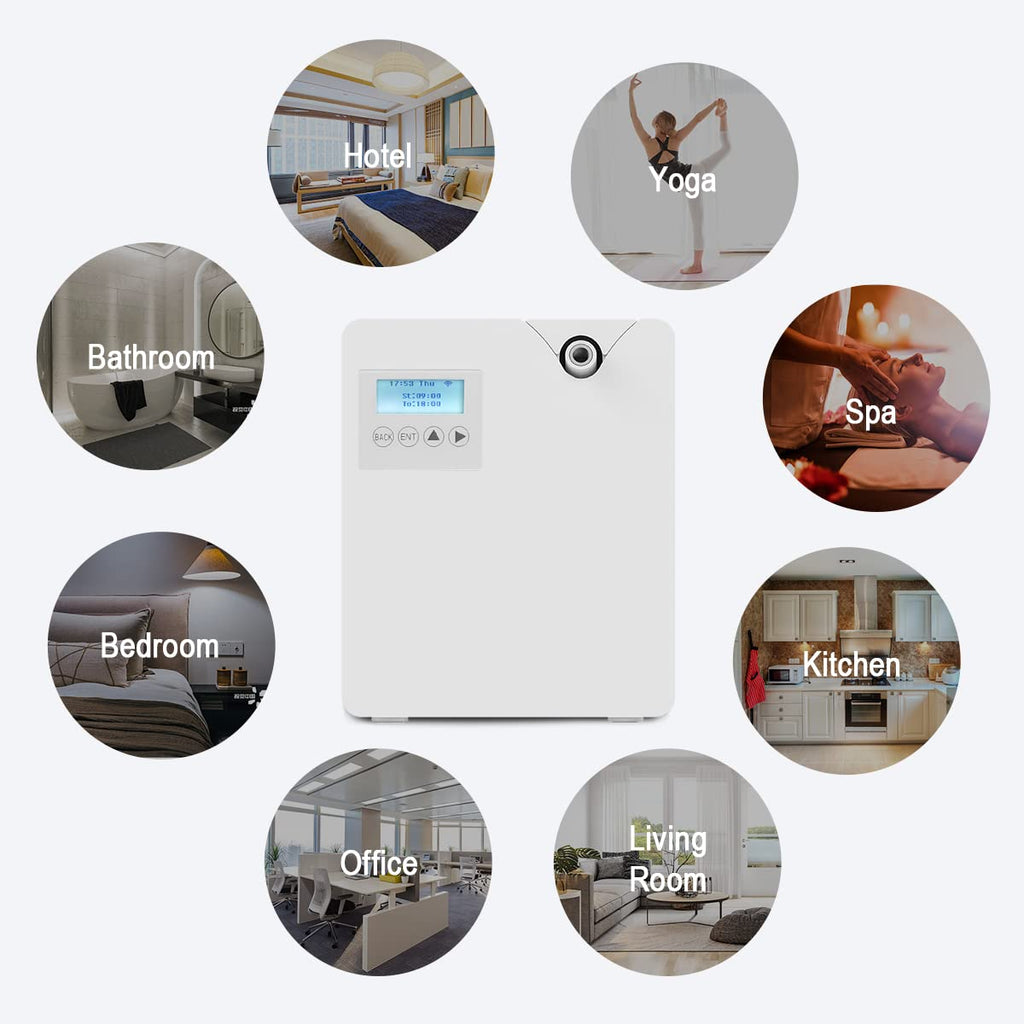 Hitish Smart Scent Air Machine for Home | 300ml Waterless HVAC Diffuser