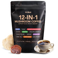HiWell 12-in-1 Mushroom Coffee - Organic Ginseng, Lion's Mane, Low Caffeine