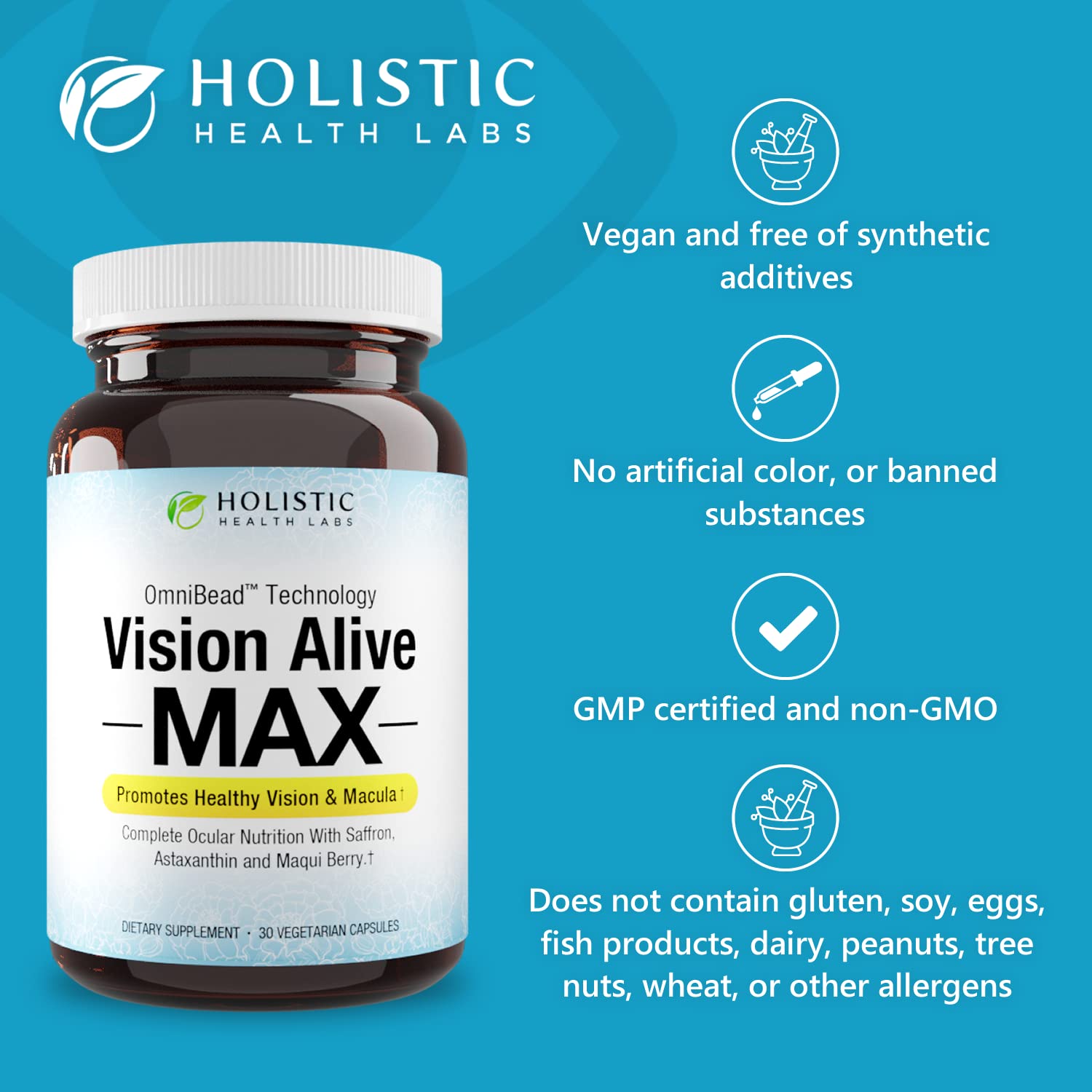 Vision Alive Max with Lutemax 2020 – 8 Natural Eye Support Ingredients