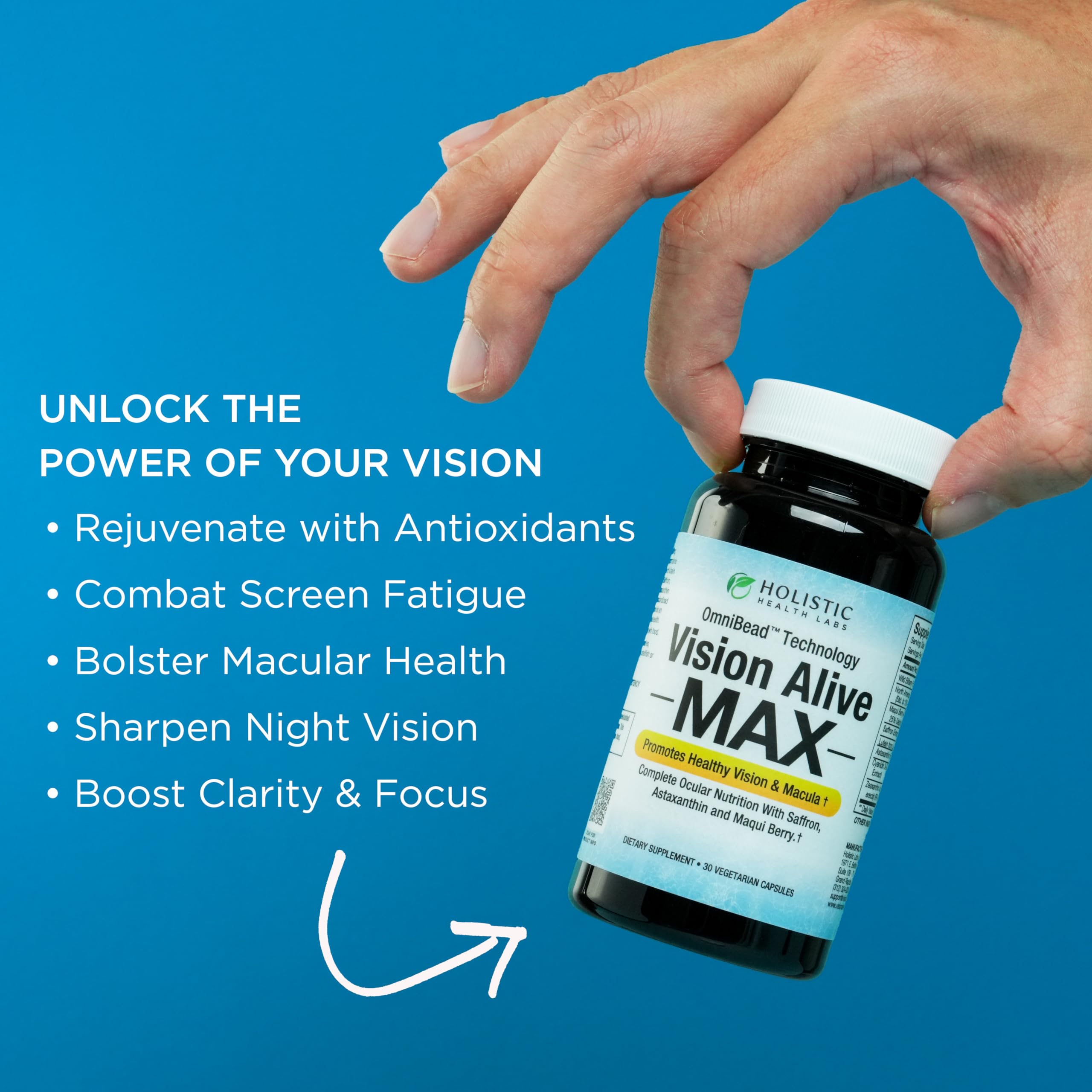 Vision Alive Max with Lutemax 2020 – 8 Natural Eye Support Ingredients