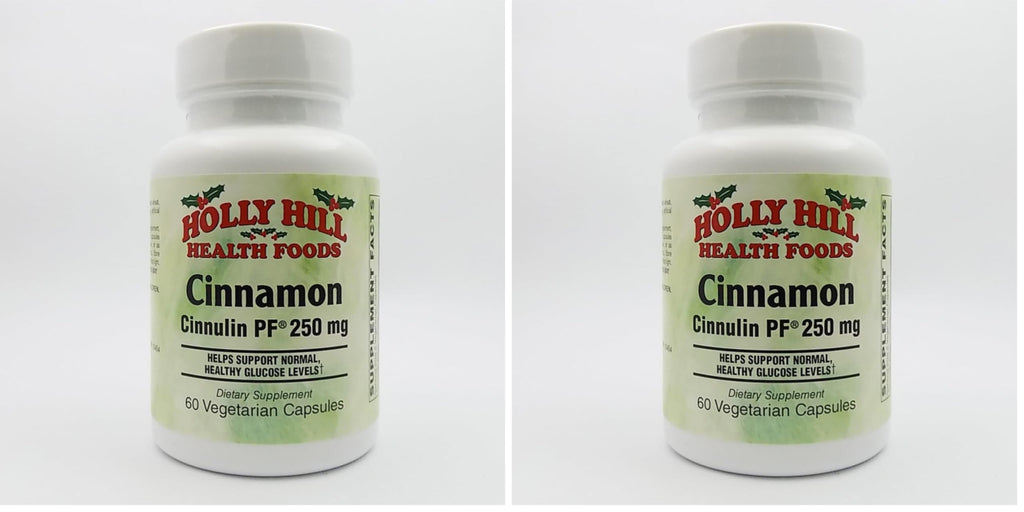 Holly Hill Health Foods Cinnamon Cinnulin PF 250 mg | 60 Veg Capsules (Pack of 2)