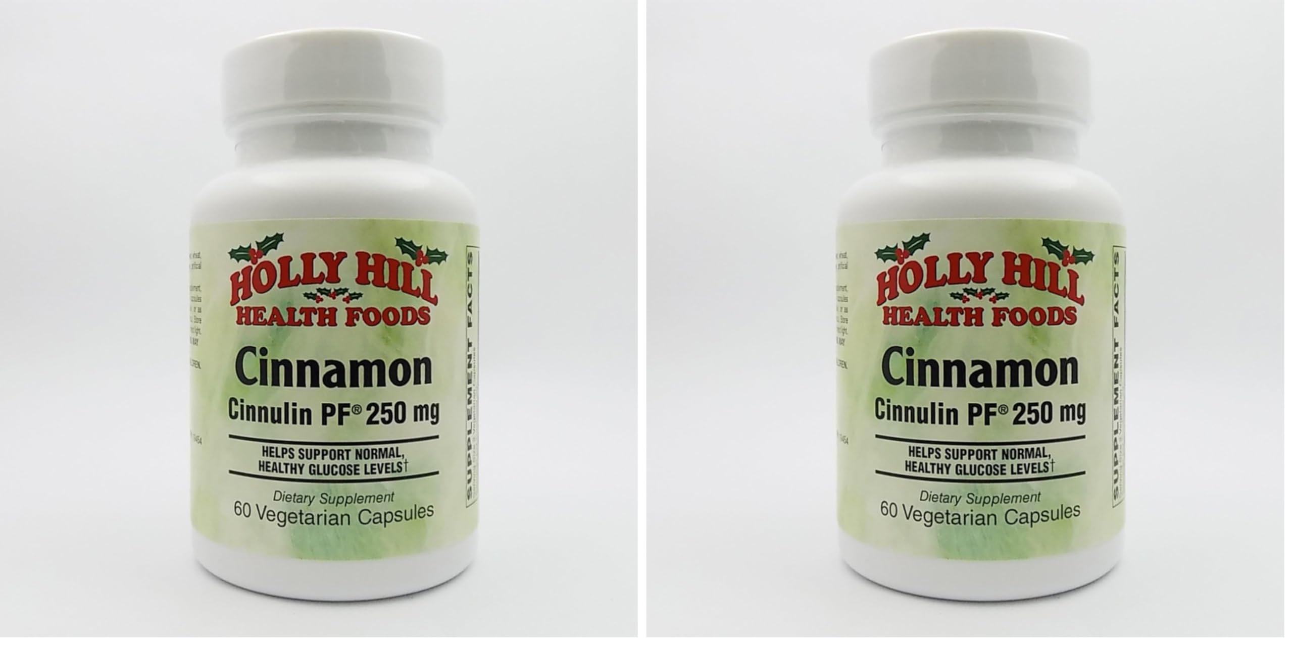 Holly Hill Health Foods Cinnamon Cinnulin PF 250 mg | 60 Veg Capsules (Pack of 2)