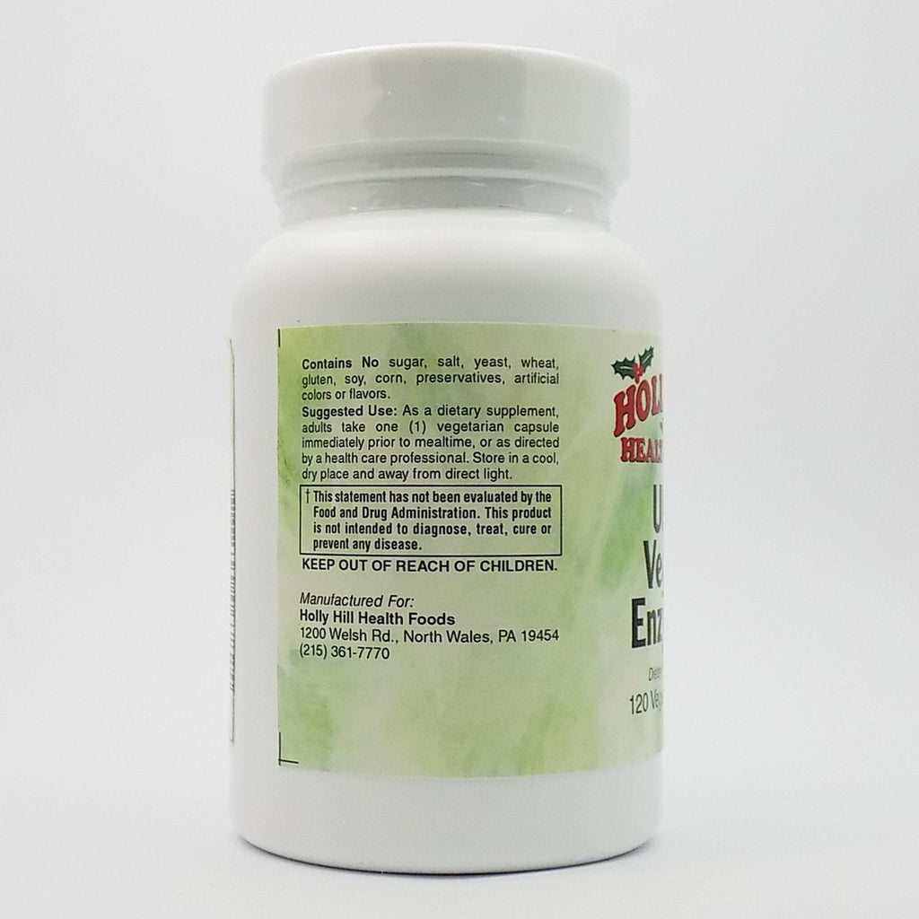 Holly Hill Health Foods Ultra Veggie Enzymes - 120 Vegetarian Capsules