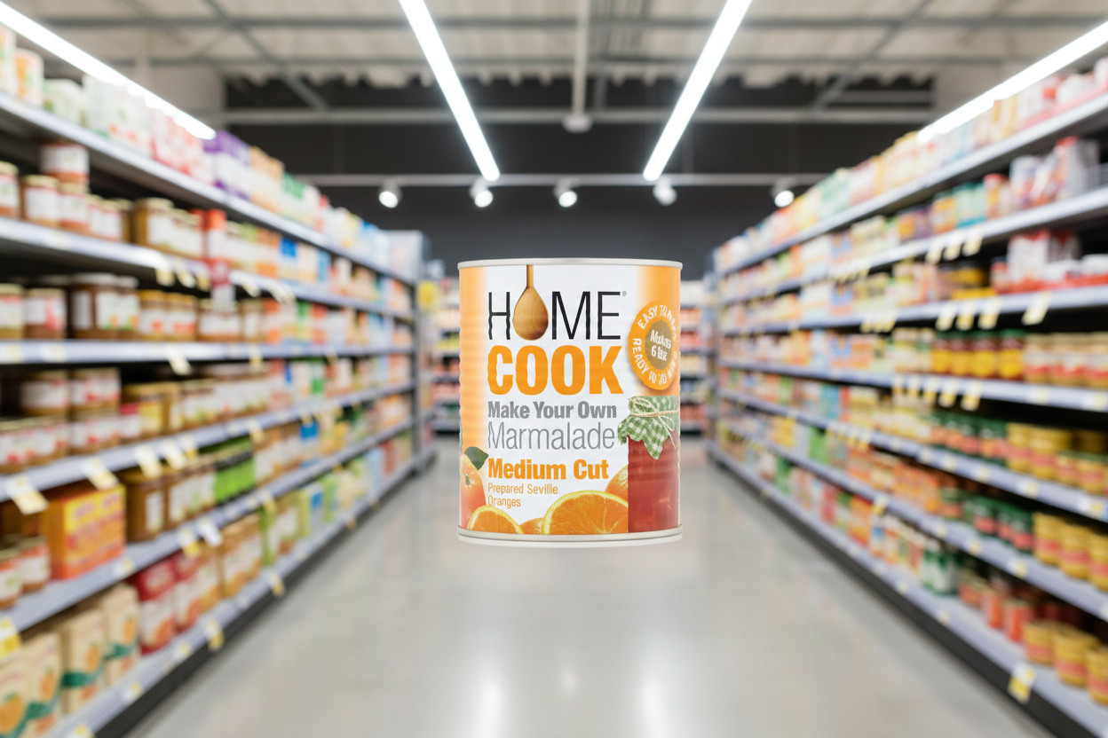 6 x Homecook Make Your Own Marmalade Medium Cut 850G