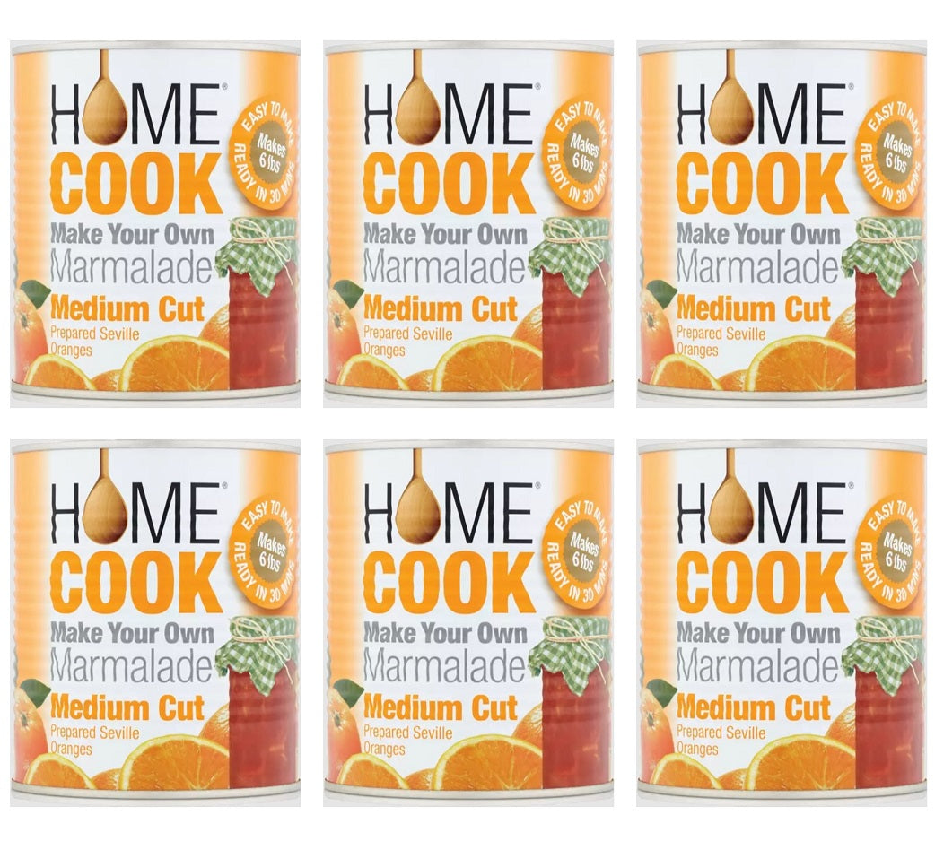 6 x Homecook Make Your Own Marmalade Medium Cut 850G