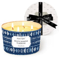 HomeLights 18oz Scented Candle | 4-Wick Aromatherapy Jar – White Jasmine Tuberose, Bohemian Home Decor & Gift