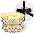 HomeLights 18oz Peach Blossom Freesia Soy Wax Candle | 4-Wick Aromatherapy