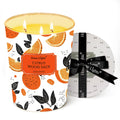 HomeLights Citrus Wood Sage 34oz Soy Candle - 3-Wick Large Jar | Relaxation & Gift