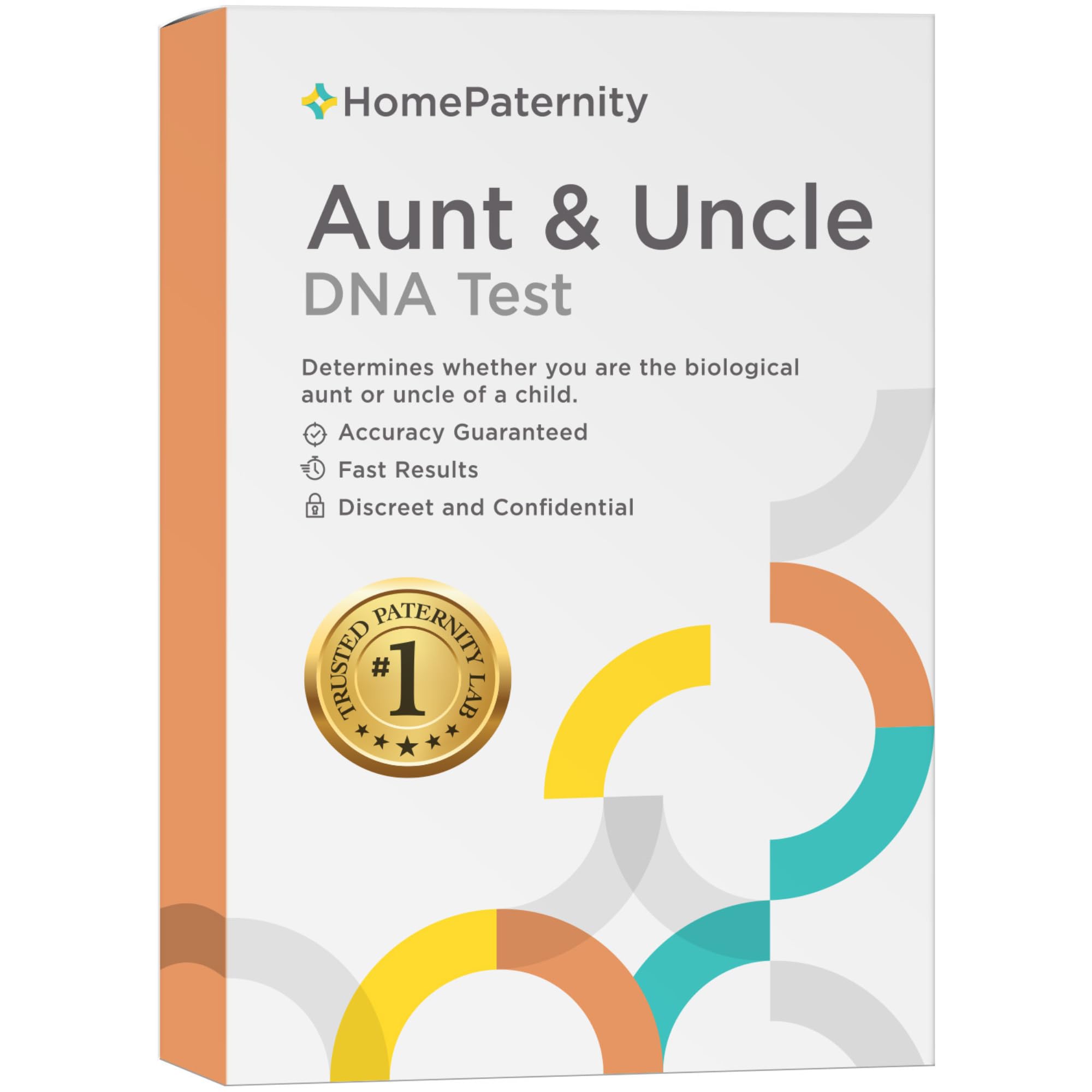 HomePaternity Aunt/Uncle DNA Test – 34 Markers, Fast Results, All Lab Fees & Shipping Included
