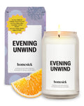 Homesick Evening Unwind Candle – 13.75 oz Soy Wax Blend, 60-80h Burn Time