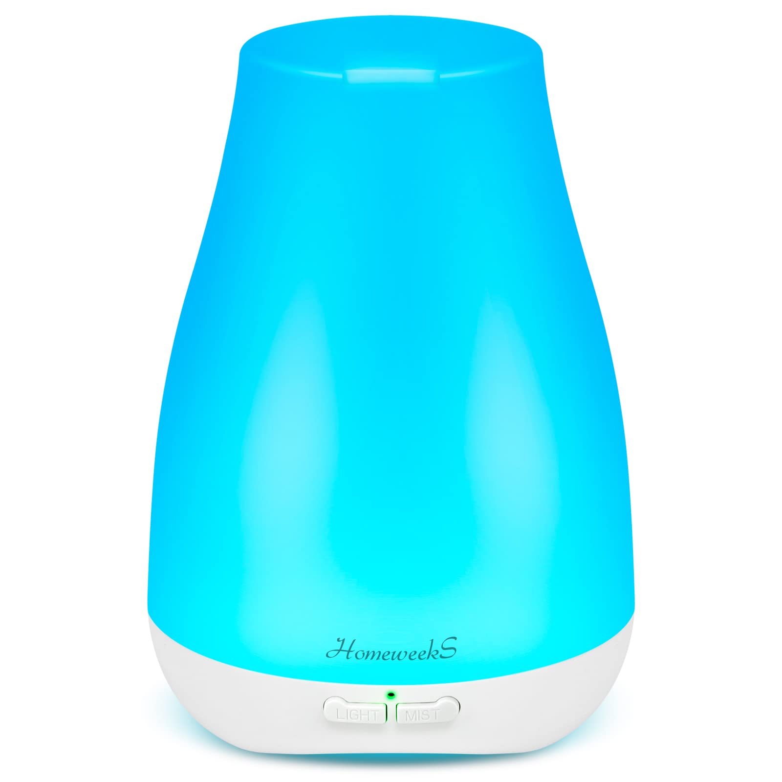 Homeweeks 100ml Colorful Essential Oil Diffuser | Adjustable Mist & Auto Off