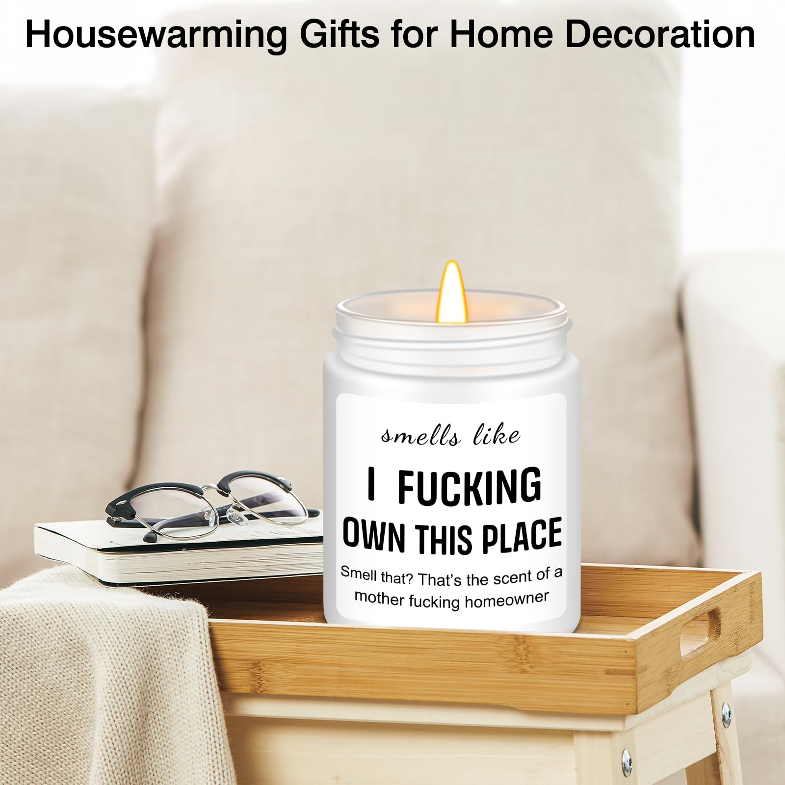Homsolver Lavender Candles – Funny Housewarming Gifts