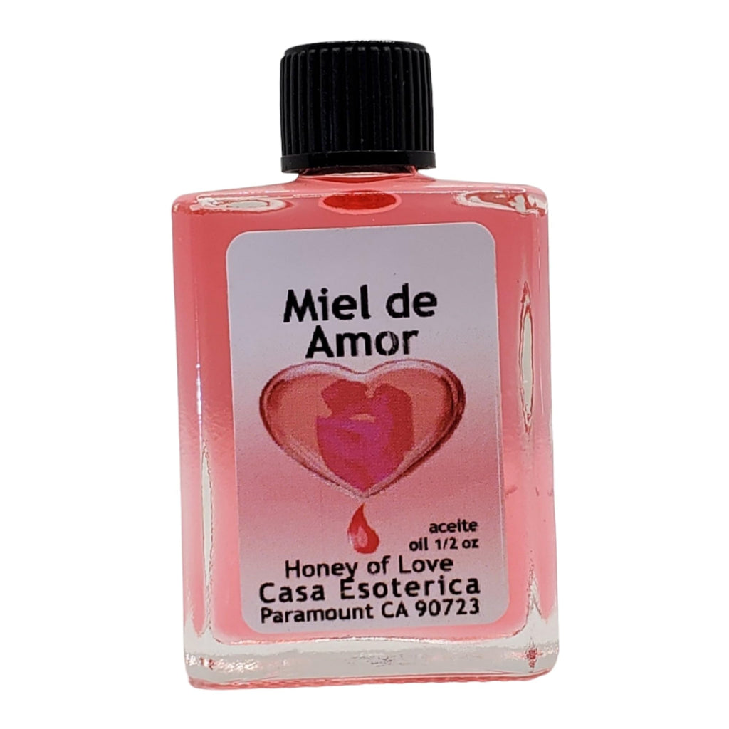 Honey of Love Oil (Miel de Amor Aceite) - Spiritual Anointing Oil | CASA ESOTERICA MAGICK SPACE | Romance Spell - 0.5 FL OZ