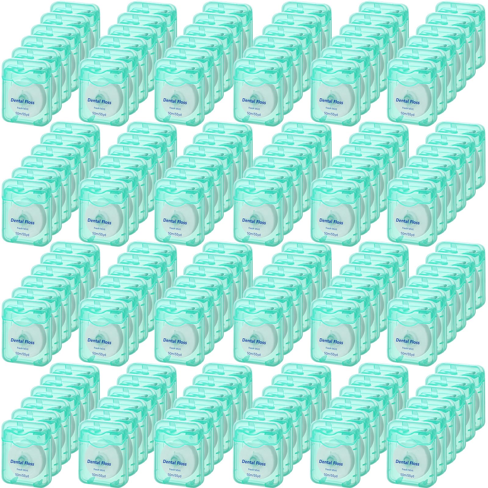 Honeydak 150 Pack Mint Flavored Dental Floss – 50 m Each Bulk Travel Floss for Teeth & Gum Care (Green)