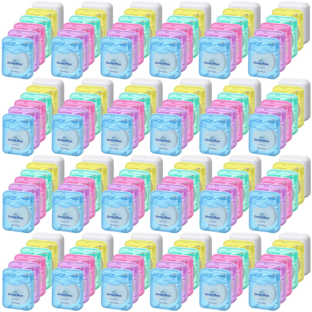 Honeydak 150 Pack Mint Dental Floss Bulk – 50 m Travel Floss for Teeth & Gums