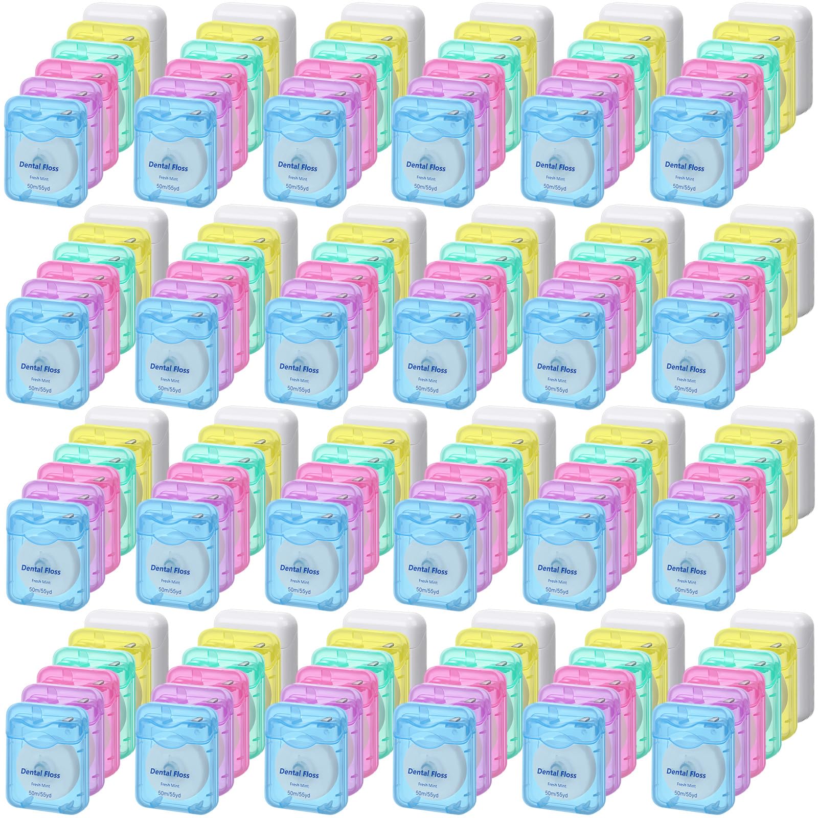 Honeydak 150 Pack Mint Dental Floss Bulk – 50 m Travel Floss for Teeth & Gums