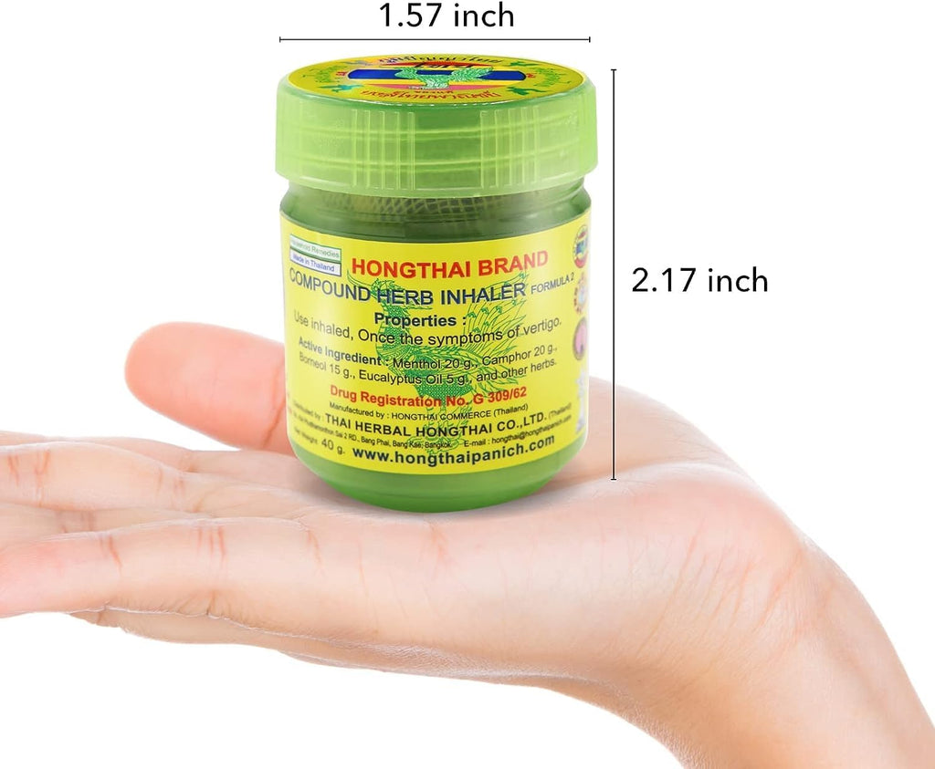 Hong Thai Traditional Thai Herbal Inhaler - Mood Enhancement & Relaxation
