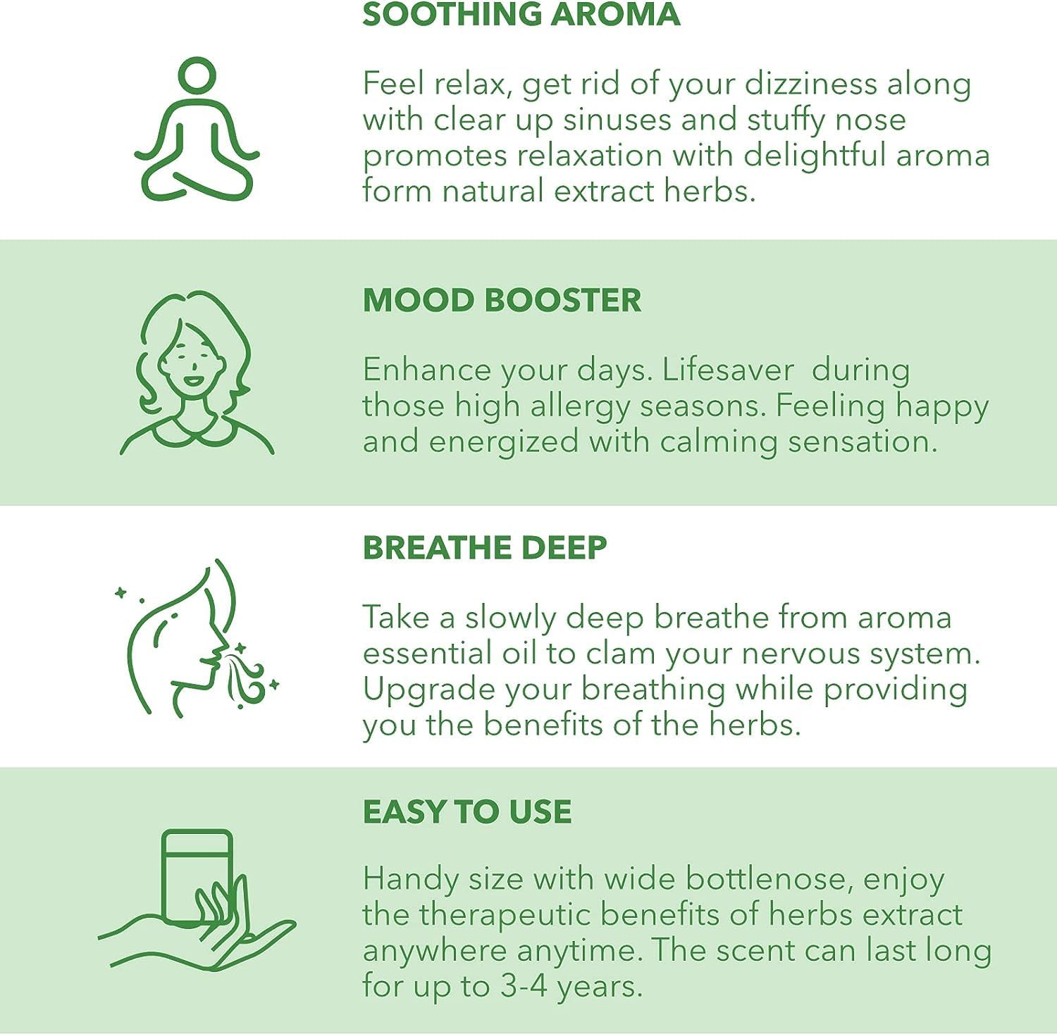 Hong Thai Traditional Thai Herbal Inhaler - Mood Enhancement & Relaxation