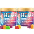 HOOLOO Hemp Gummies for Deep Bedtime Support – 2 Packs, 6 Fruity Flavors, Made in USA