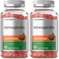Horbäach Ashwagandha Gummies for Women and Men | 60 Count | Vegan, Non-GMO, Gluten Free | Tropical Flavor (Pack of 2)