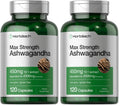 Horbäach Ashwagandha Supplement – Max Strength – 120 Capsules (Pack of 2)