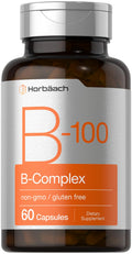 Horbäach B-100 Complex Vitamin – 60 Capsules | Non-GMO & Gluten Free