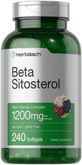 Horbäach Beta Sitosterol 1200mg – 240 Softgel Capsules | Plant Sterols Complex