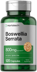 Horbaach Boswellia Serrata 800mg Capsules – 120 Count | Non-GMO, Gluten Free