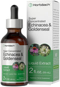 Horbaach Echinacea Goldenseal Liquid Tincture Drops – 2 oz, Alcohol-Free, Vegetarian & Non-GMO