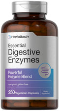 Horbäach Digestive Enzymes - 250 Capsules | Gluten Free & Non-GMO