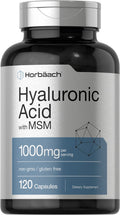 Horbäach Hyaluronic Acid with MSM – 1000 mg, 120 Capsules | Non-GMO & Gluten Free