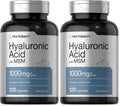 Horbäach Hyaluronic Acid with MSM – 1000 mg, 120 Capsules, Non-GMO & Gluten Free (Pack of 2)