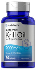 Horbäach Antarctic Krill Oil 2000mg | 60 Softgels | Omega-3 EPA/DHA